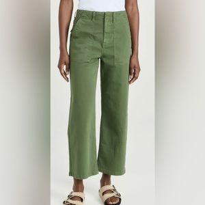 Pistola Sophie Wide Leg Utility Pants Basil 27 NWT